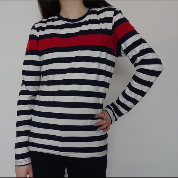 STRIPED LONG TEE - Picture 2 of 5